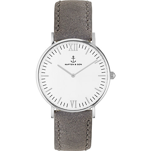 Kapten Son Uhr Campina Campus White Silver Grey Vintage