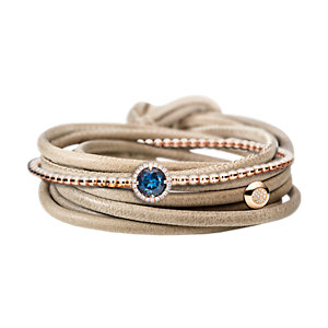 Capolavoro Lederarmband-Set mit Topas Capolavoro Lederarmband-Set mit Topas